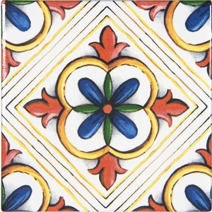 Can Seramik 10*10 cm CÇ-109 Kütahya Çini Karo ( 5'li 1 Paket )