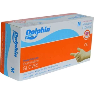 Pudrasız Beyaz Latex  Eldiveni Orta Boy (M) 100 Lü Paket