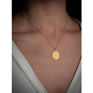 ’den 925 Ayar Gümüş & Antik Altın Kaplamalı Burç Kolyeleri-Yay