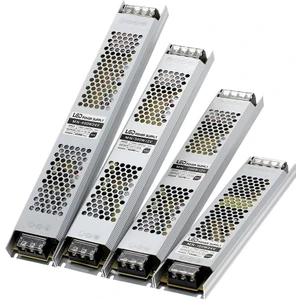 Ucuz Geldi Ultra Slim 5 Amper Sessiz Şerit LED Trafosu Alüminyum Kasa 12V LED Trafo Adaptör