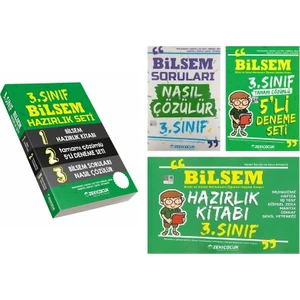 Zeki Çocuk Eğitici Kitaplar 3. Sınıf Bilsem Hazırlık Seti Mantık Z