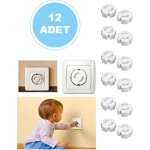 Priz Kapağı, Priz Koruyucu, Priz Kapatıcı 12 Adet