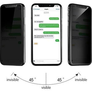 Arazon Apple iPhone 12 Pro Max Privacy Hayalet Temperli Cam Ekran Koruyucu