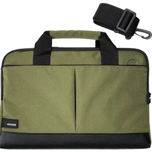 Moserini 14''-14.2'' Taban Korumalı, Omuz Askılı Macbook Air-Pro Laptop Çantası - Haki