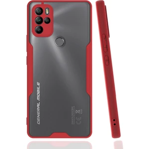General Mobile Gm 21 Pro Kılıf Platin Silikon - Kırmızı