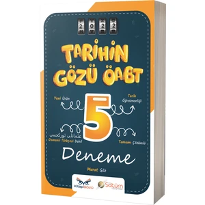 Satürn Yayınları ÖABT 2022 Tarihin Gözü Tarih Öğretmenliği Tamamı Çözümlü 5' Li Deneme