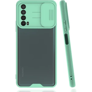 Huawei P Smart 2021 Kılıf Platin Kamera Koruma Silikon - Açık Yeşil