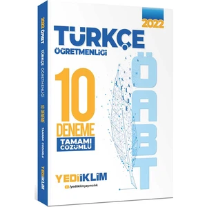 Yediiklim Yayınları ÖABT 2022 Türkçe Öğretmenliği Tamamı Çözümlü 10 Deneme