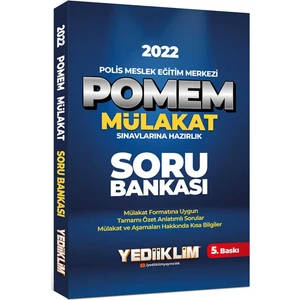 Yediiklim Yayınları POMEM 2022 Mülakat Sınavlarına Hazırlık Soru Bankası