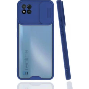 Realme C11 2021 Kılıf Platin Kamera Koruma Silikon - Lacivert