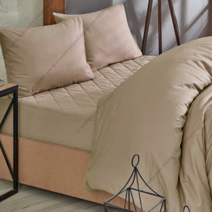 Renkli Kapitone Yatak Koruyucu Alez ve Nevresim Set %100 Pamuk