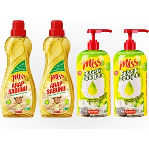 Arap Sabunu 1 Lt 2'li + Miss Bulaşık Deterjanı Limonlu 1 Lt 2'li