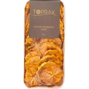 Toprak Doğal Cennet Hurması Cipsi 80 G - Trabzon Hurması Cipsi - Cennet Elması