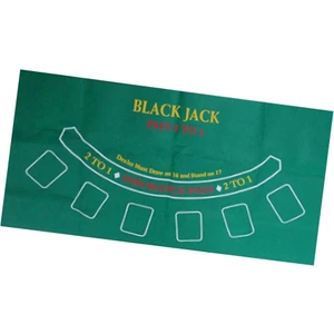 24 "x 47" Blackjack Rulet Casino Poker Masa Masa Örtüsü Dokunmamış Keçe (Yurt Dışından)
