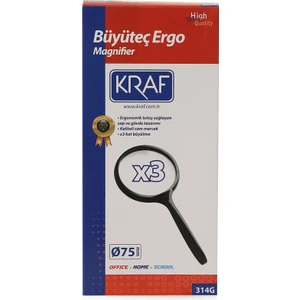 314G Ergonomik 3x Büyüteç 75MM
