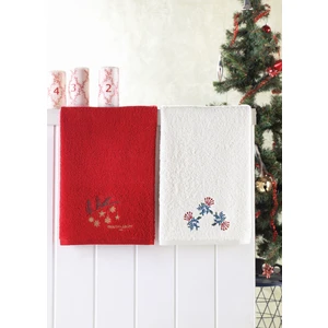Marie Claire Noel 2' Li Nakışlı Havlu Seti