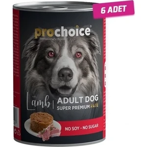 Pro Choice 6 Adet - Pro Choice Adult Kuzulu Yetişkin Köpek Konservesi 400 gr