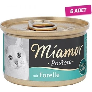 6 Adet - Miamor Pastete Alabalıklı Tahılsız Kedi Konservesi 85 gr