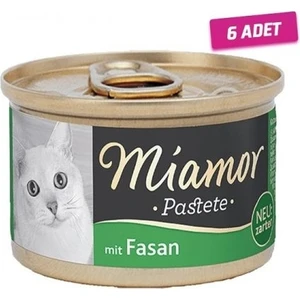 6 Adet - Miamor Pastete Sülünlü Tahılsız Kedi Konservesi 85 gr