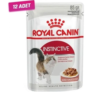 Royal Canin 12 Adet - Royal Canin Instınctive Gravy Pouch Kedi Maması 85 gr