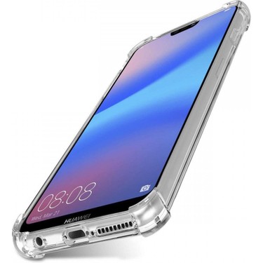Smody Huawei P20 Lite Kılıf Silikon Şeffaf Köşeli Olex Fiyatı