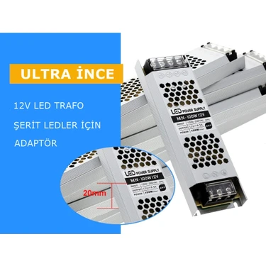 Ucuz Geldi Ultra Slim 25 Amper Sessiz Şerit LED Trafosu Fiyatı