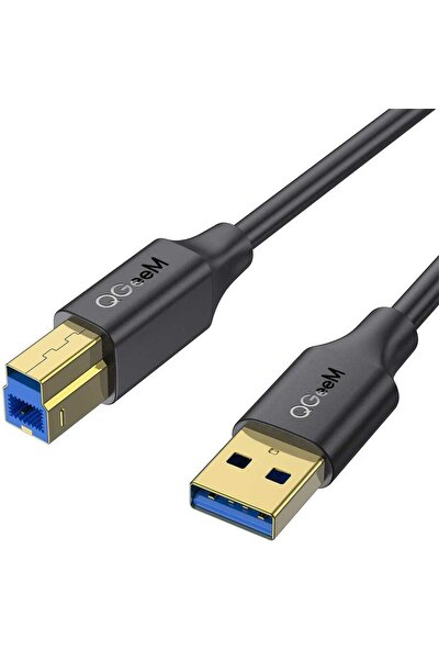 Qgeem QG-CVQ20 USB Type-A To USB Type-B Kablo 0.91M