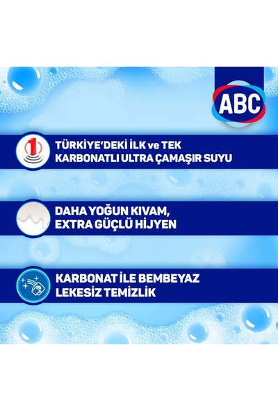 ABC Abc karbonatlı Ultra Çamaşır Suyu 750 ml 6'lı Paket