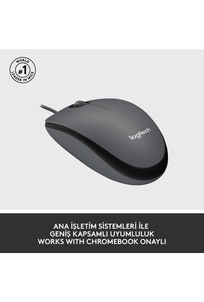 Logitech M90 USB Optik Kablolu Mouse - Siyah