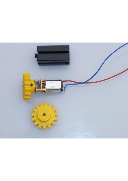 Fischertechnik Uyumlu Motorshaft 3mm Için Spur Gear M1.5 15T Plastik Aparat