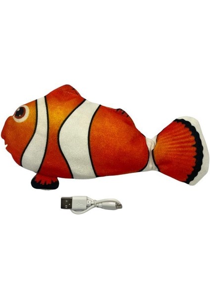 Kedi Oyuncağı Hareketli Balık Nemo 25 Cm(Renkli)