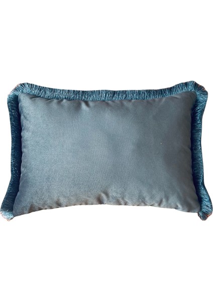 Dekoratif Kaplan Desenli Kırlent - Suluboya Pembe Kadife Yastık Kılıfı fırsatları