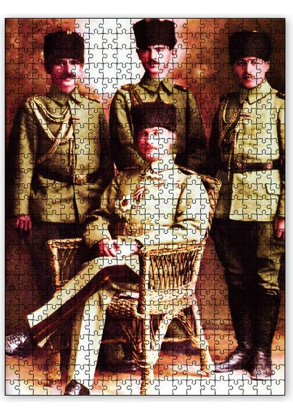 Atatürk Yıldırım Orduları Komutanı 120 Parça Puzzle Yapboz Mdf (Ahşap)