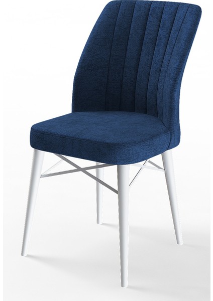 Concept Eva Serisi 80 x 132 cm Açılabilir Mdf Mutfak Masa Takımı Beyaz Masa ve 6 Sandalye