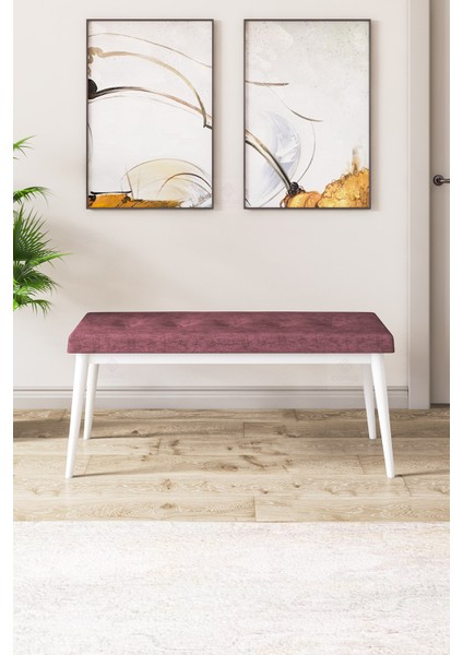 Concept Eva Serisi 80 x 132 cm Benchli Açılabilir Mdf Mutfak Masa Takımı Beyaz Masa ve 4 Sandalye modelleri