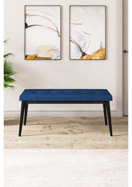 Concept Zen Serisi Bench'li 80 x 132 cm Açılabilir Mdf Mutfak Masası Takımı Siyah Mermer Desen