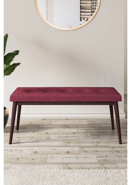 Concept Zen Serisi Bench'li Mdf Açılabilir 80 x 132 cm 1.sınıf Mutfak Masası Takımı - Barok Ahşap Desen