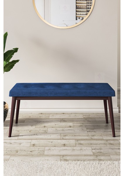 Concept Zen Serisi Bench'li Mdf Açılabilir 80 x 132 cm 1.sınıf Mutfak Masası Takımı - Barok Ahşap Desen