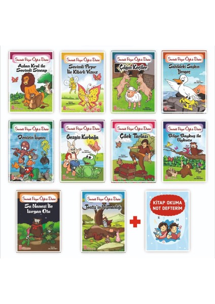 1. Sınıflar Için Sevimli Pırpır Öykü Dizisi + Kitap Okuma Not Defteri