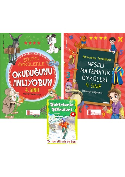 Ata Yayıncılık  4. Sınıf Okuduğumu Anlıyorum + Neşeli Matematik Öyküleri