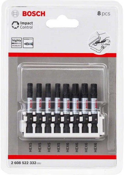 Impact Control Serisi Vidalama Ucu 8li H5X4H6X4 *50MM