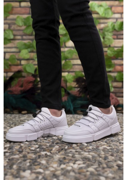 Beyaz Beyaz Erkek Sneaker 00122023 fırsatları