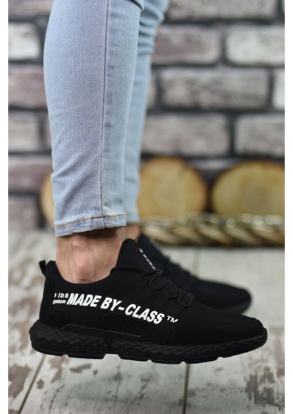 Siyah Beyaz Erkek Sneaker 0012SANTO modelleri