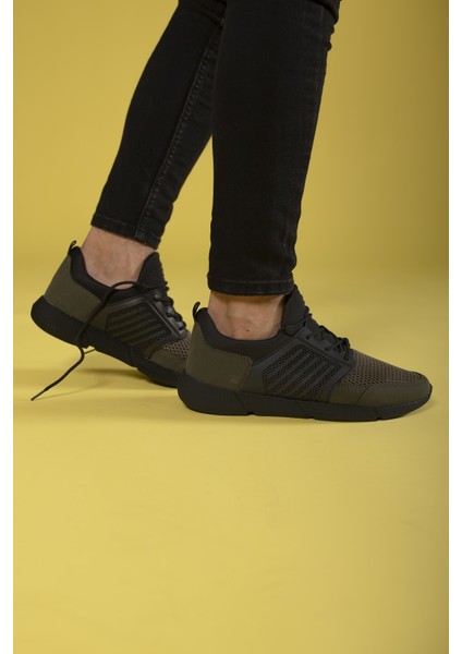 Haki Erkek Sneaker Koku Yapmayan İç Astar ile Gün Boyu Ferahlık modelleri