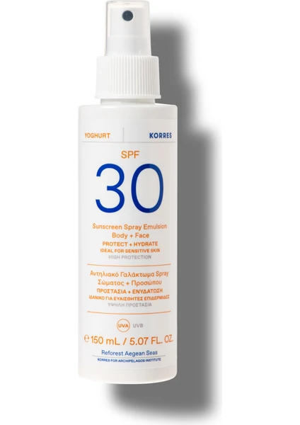 Yoghurt Güneş Koruyucu (Yüz+Vücut) SPF30 50ml