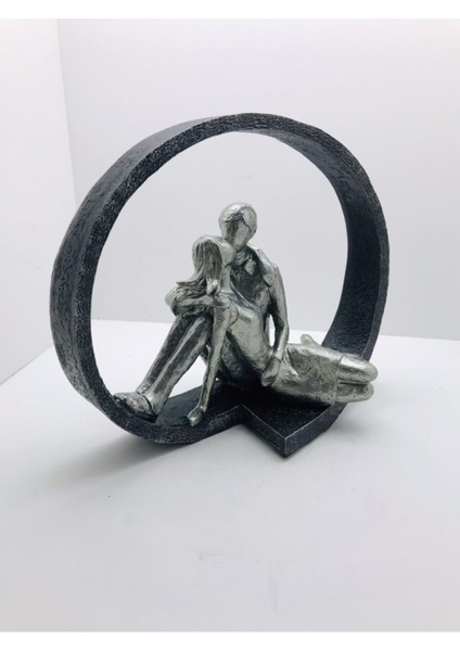 Dekoratif Polyester Çember Içi Sevgililer Biblo (22X27CM) fiyatları