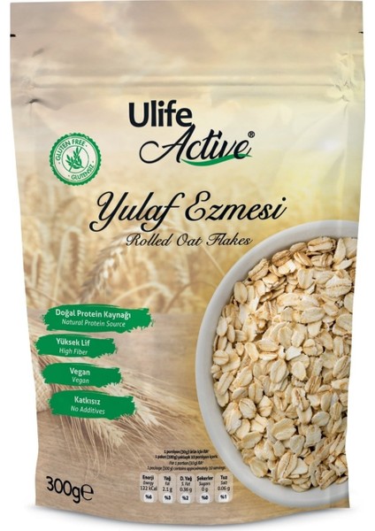Active Glutensiz Yulaf Ezmesi 300GR.
