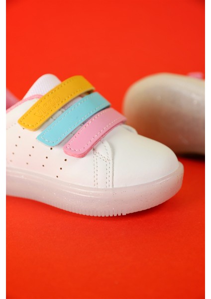 Sun Işıklı Kız Çocuk Beyaz Pembe Sneaker fiyatları