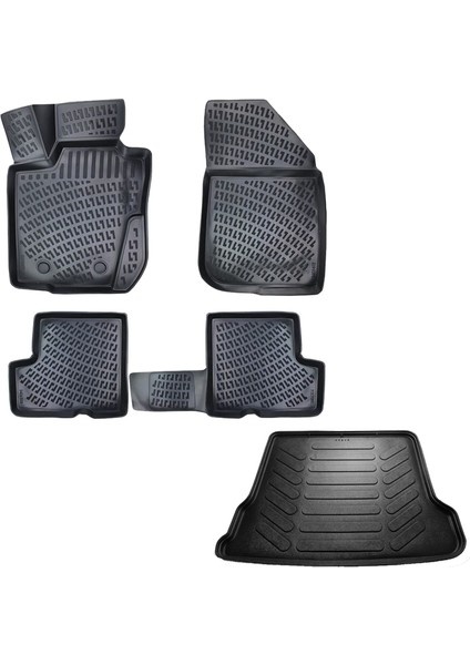 Dacia Logan Mcv 3D Havuzlu Paspas+Bagaj Havuzu 2005-2012 Arası Friemats