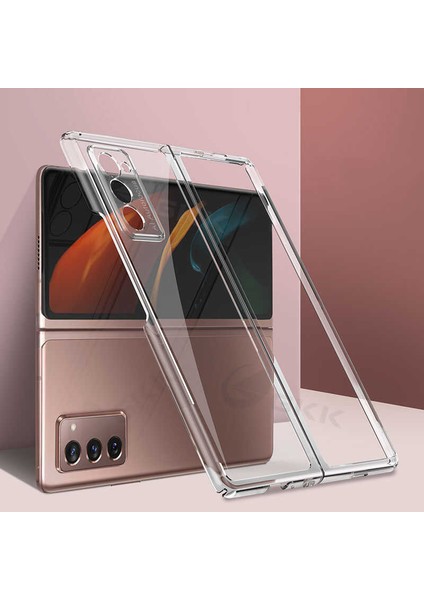 Galaxy Z Fold 2 Kılıf Zore Kıpta Metal Görünümlü Ince Kılıf